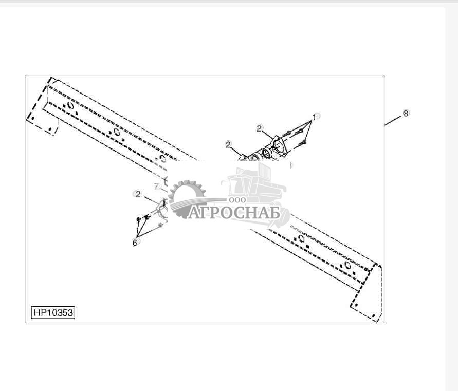 Conveyor Auger Rear Bearing Kit (Extensive Wear) 